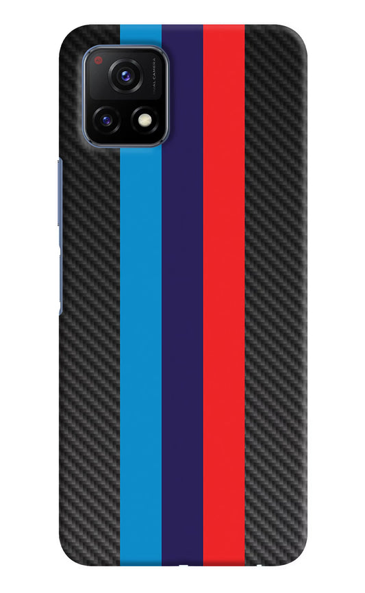 BMW Stripes Pattern Vivo Y72 5G Hard Case Back Cover by Casekaro