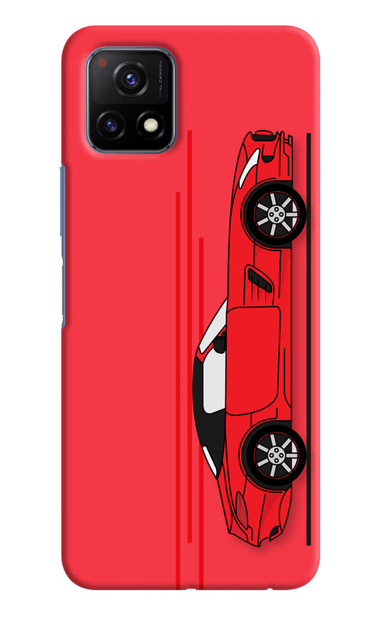 Red Velocity Vivo Y72 5G Hard Case Back Cover by Casekaro