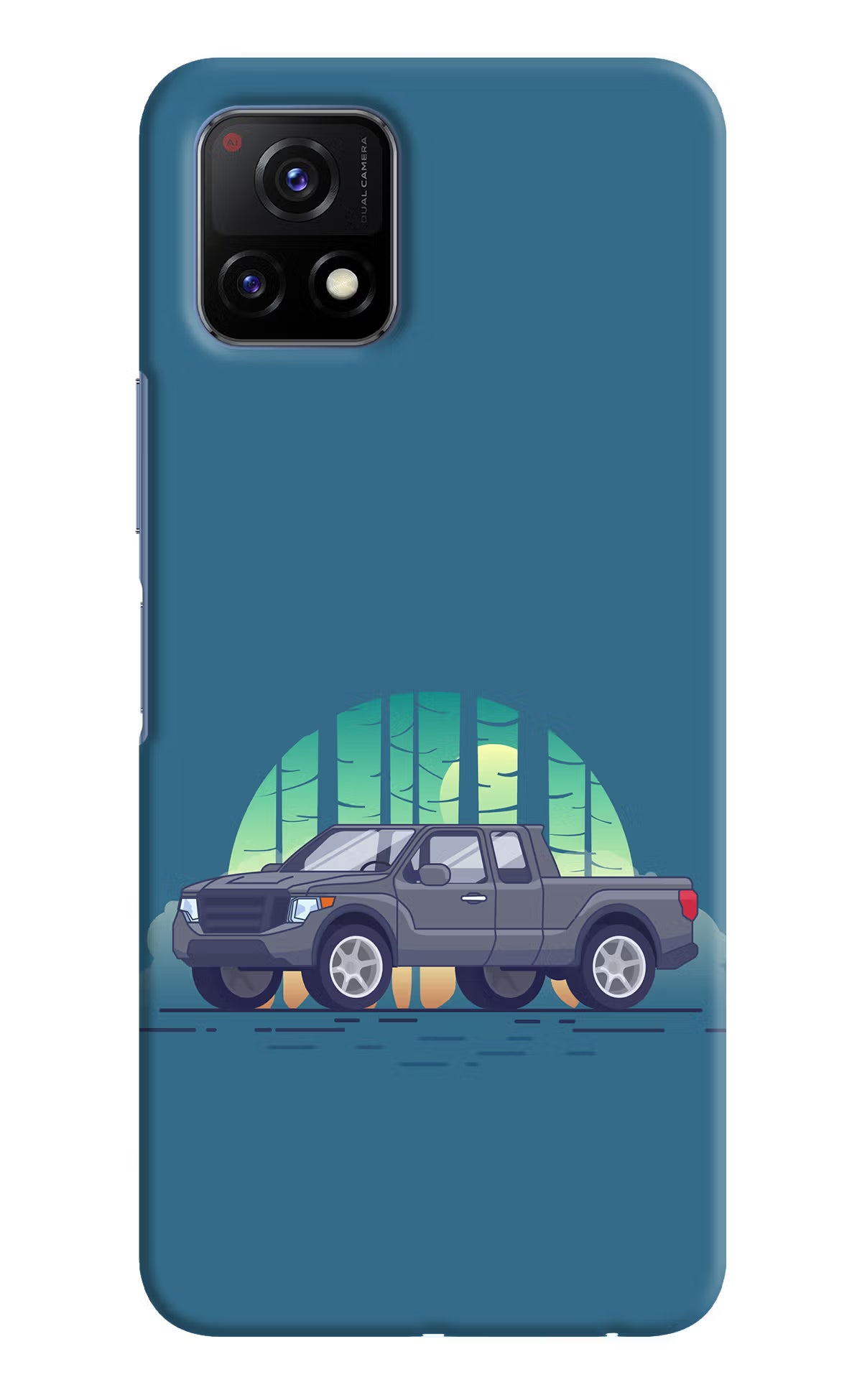 Retro Garage Vibe Vivo Y72 5G Hard Case Back Cover by Casekaro