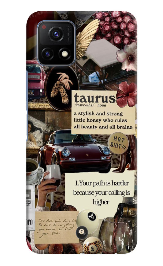 Taurus Zodiac Vivo Y72 5G Hard Case Back Cover by Casekaro