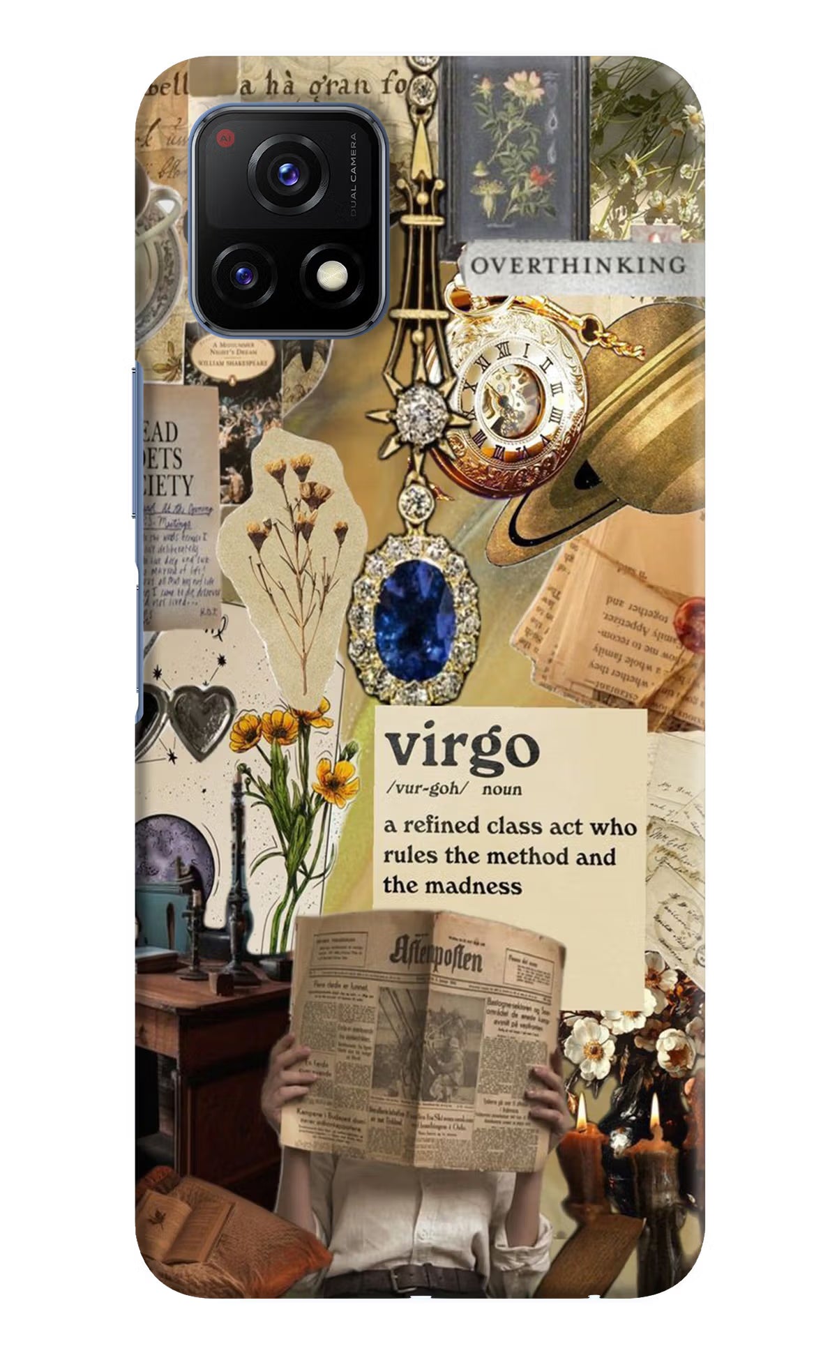Virgo Zodiac Vivo Y72 5G Hard Case Back Cover by Casekaro