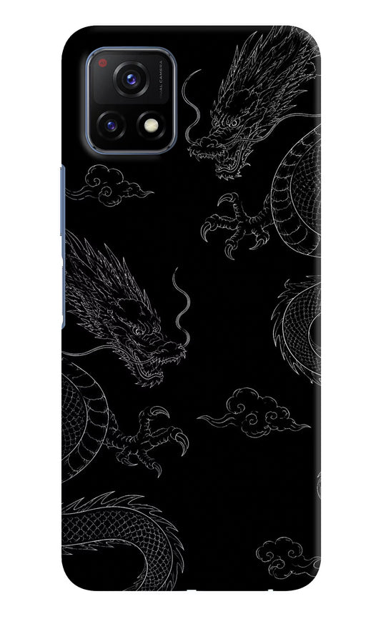 Twin Dragons Vivo Y72 5G Hard Case Back Cover by Casekaro