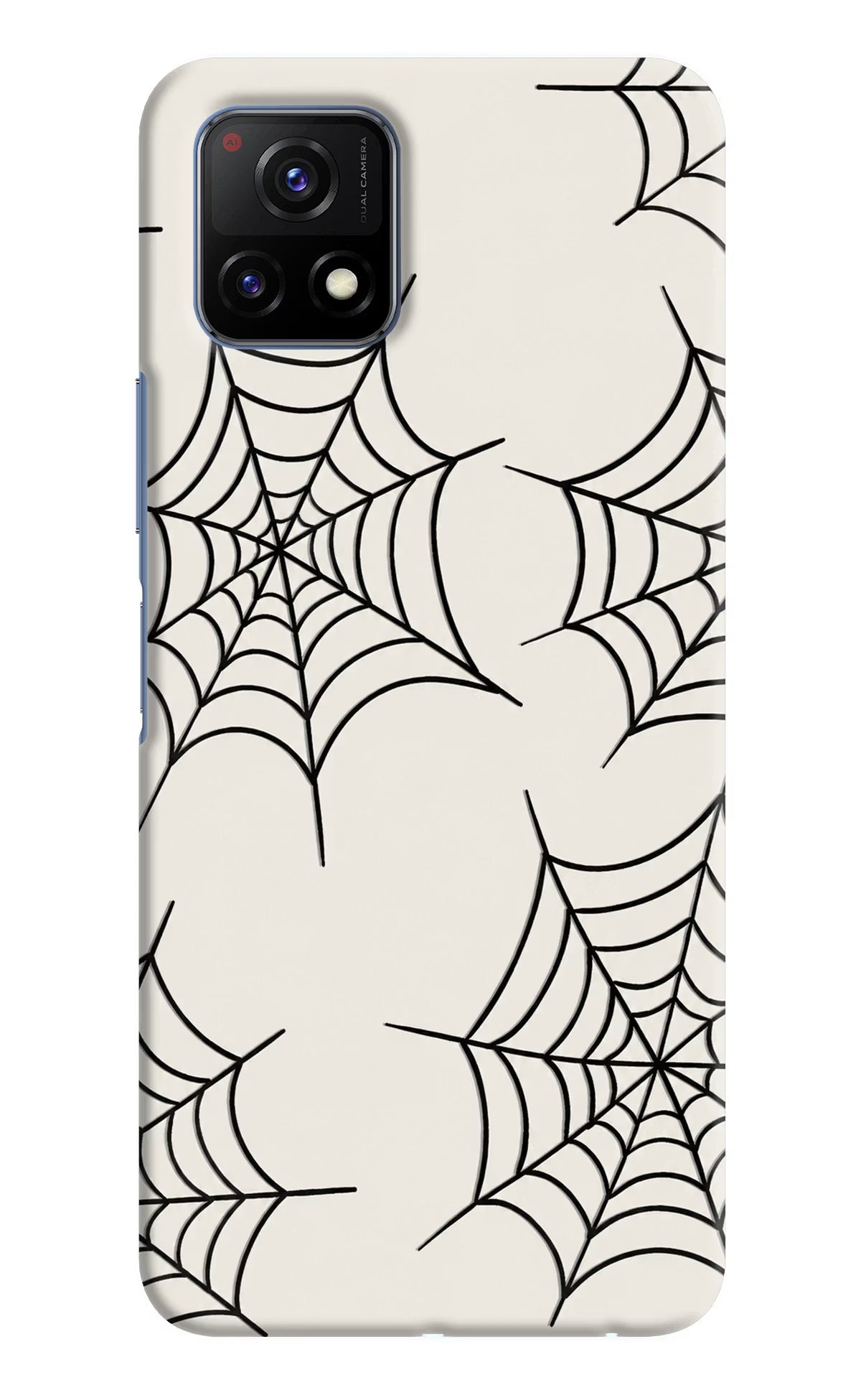 Spider Web Vivo Y72 5G Hard Case Back Cover by Casekaro
