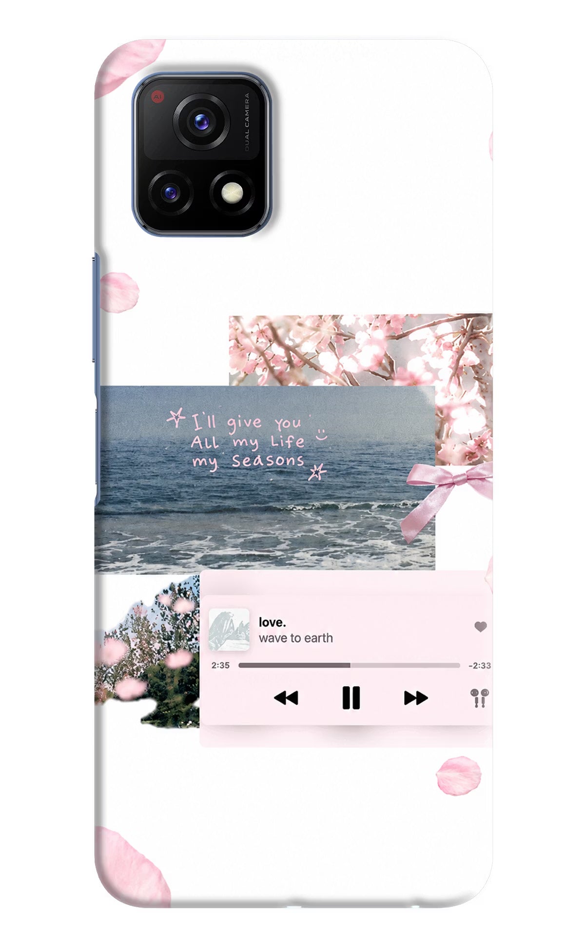 Wave to earth Vivo Y72 5G Back Cover