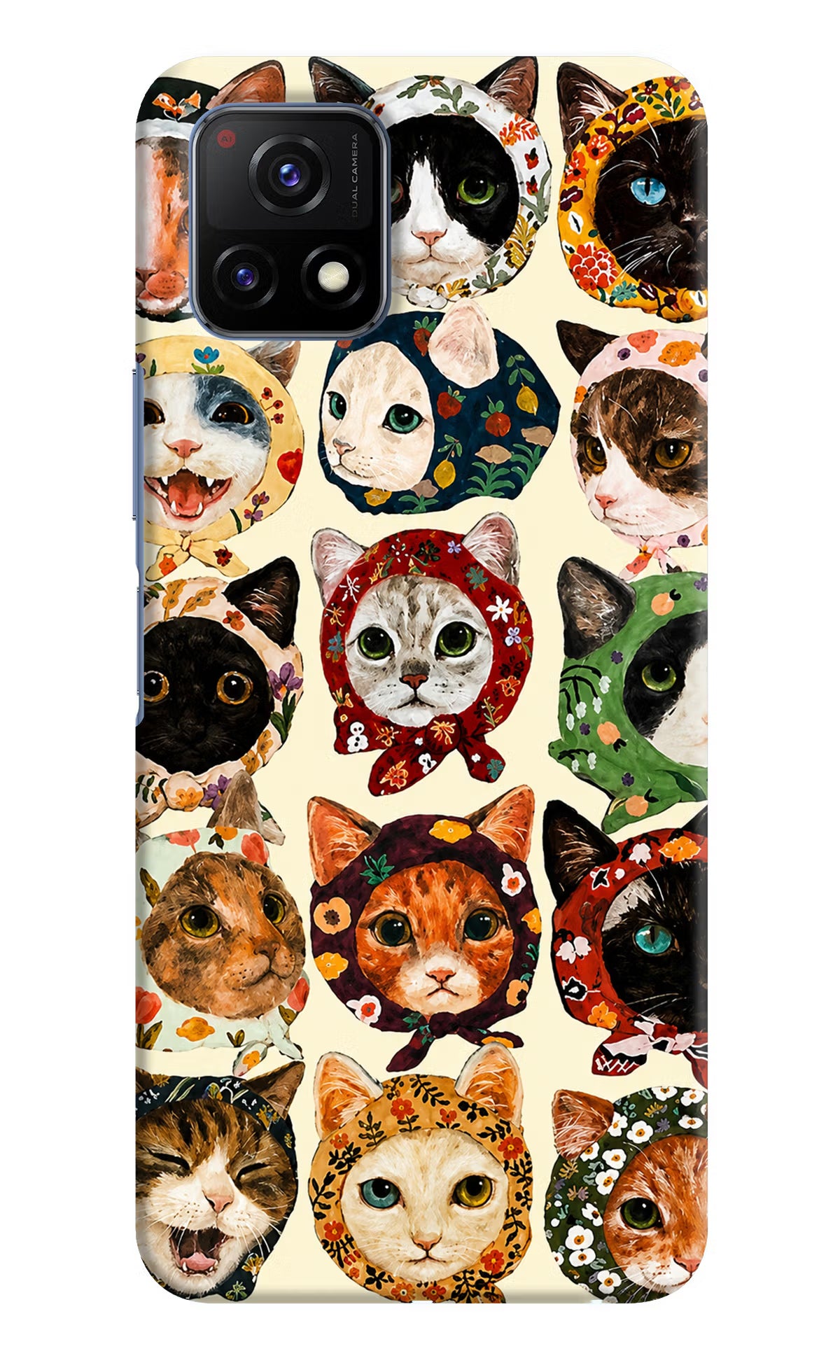 Cool Cat Vivo Y72 5G Back Cover