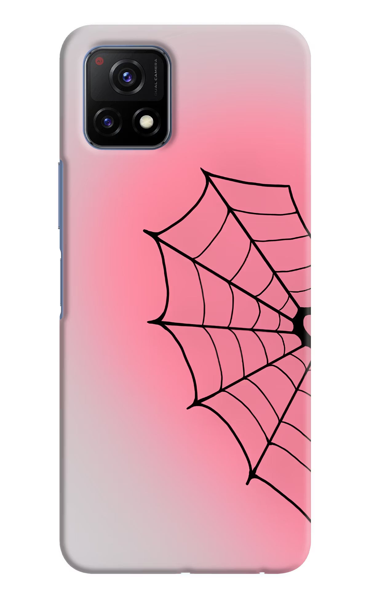 Pink Web Vivo Y72 5G Back Cover
