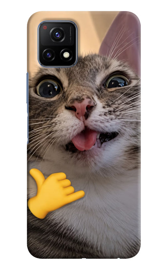 Silly Cat Call Vivo Y72 5G Hard Case Back Cover by Casekaro