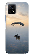 Skydiving Cow Vivo Y72 5G Hard Case Back Cover by Casekaro