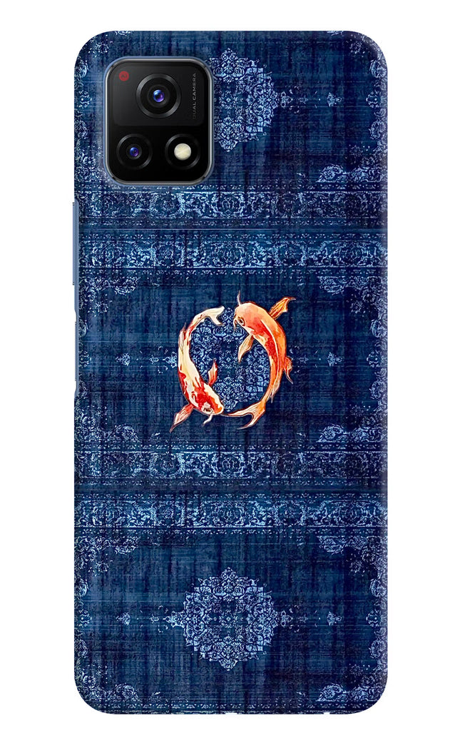 Koi Blue Vivo Y72 5G Hard Case Back Cover by Casekaro