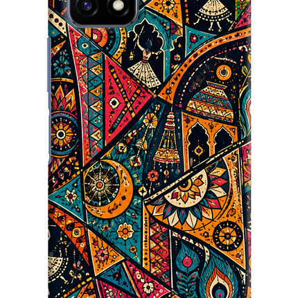 Folk Print Vivo Y72 5G Back Cover