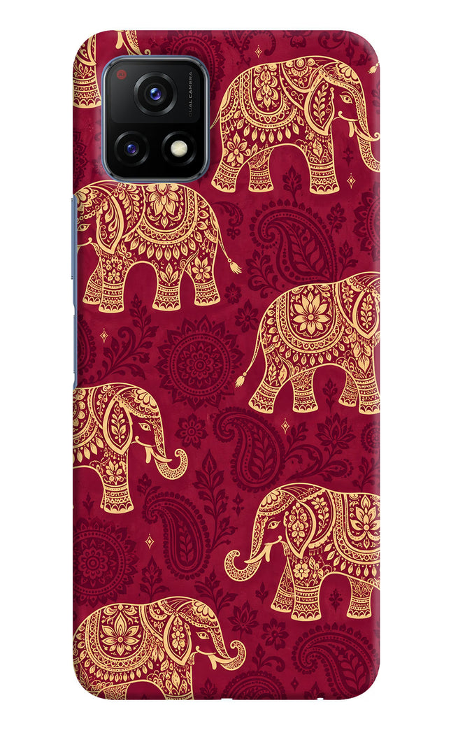 Maroon Elephant Vivo Y72 5G Hard Case Back Cover by Casekaro