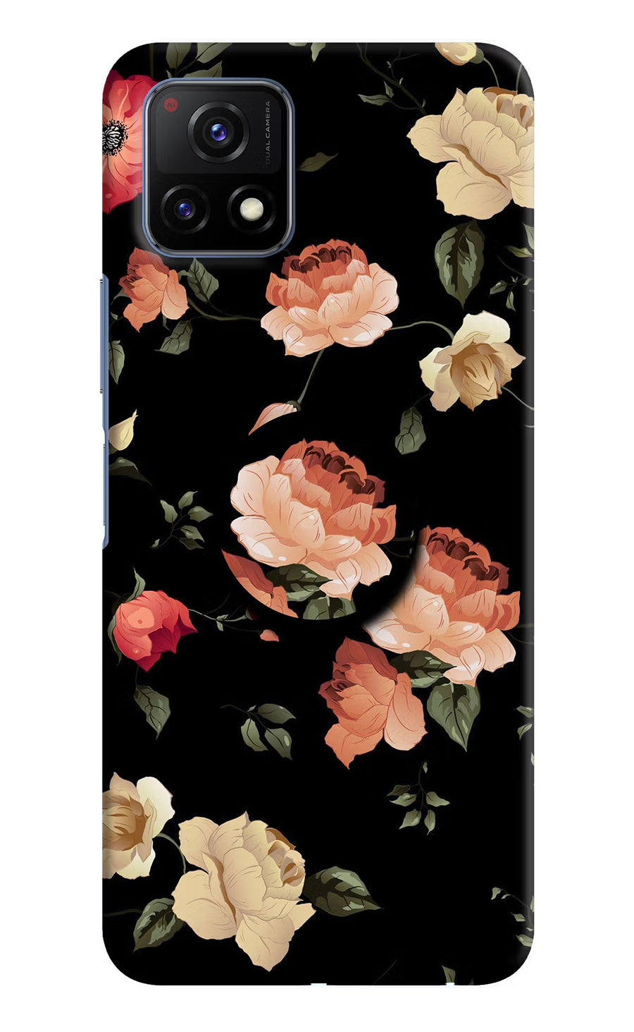Flowers Vivo Y72 5G Pop Case, Hard case