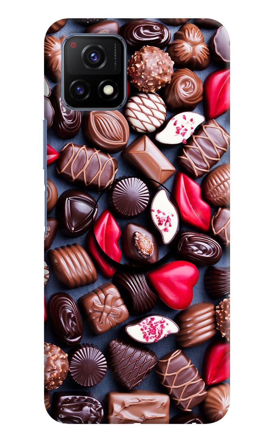 Chocolates Vivo Y72 5G Pop Case, Hard case
