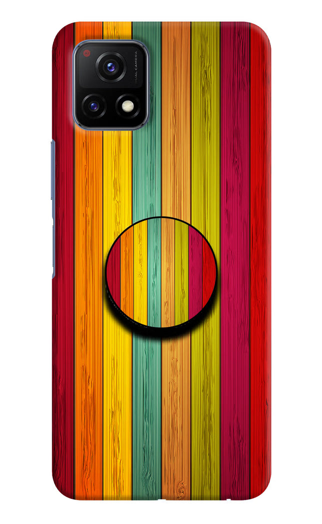 Multicolor Wooden Vivo Y72 5G Pop Case by Casekaro
