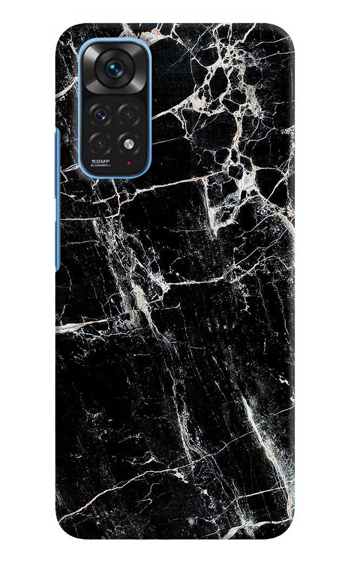 Black Marble Texture Redmi Note 11/11S Hard Case Back Cover by Casekaro