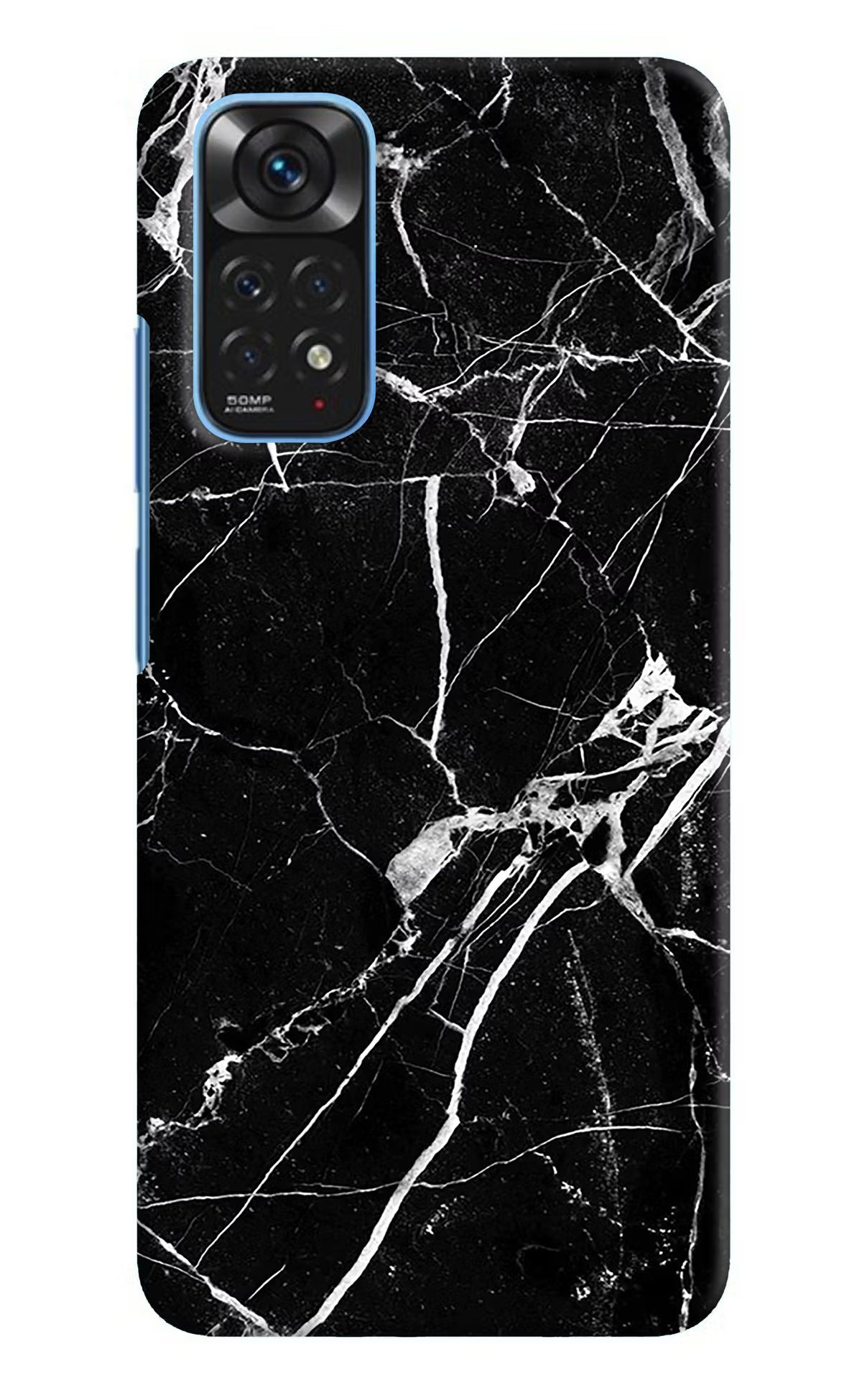 Black Marble Pattern Redmi Note 11/11S Hard Case Back Cover by Casekaro