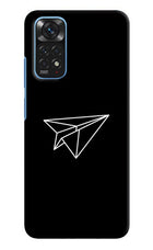 Paper Plane White Redmi Note 11/11S Hard Case Back Cover by Casekaro