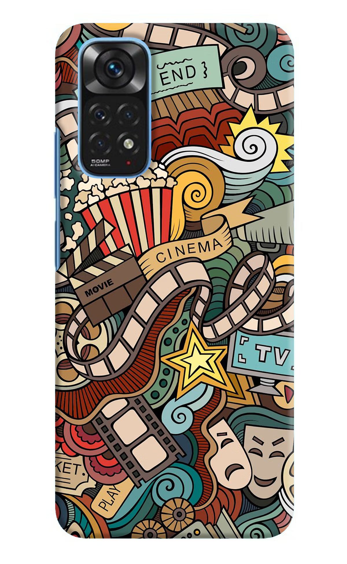 Cinema Abstract Redmi Note 11/11S Hard Case Back Cover by Casekaro