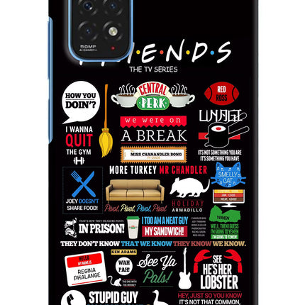 FRIENDS Redmi Note 11/11S Hard Case Back Cover by Casekaro