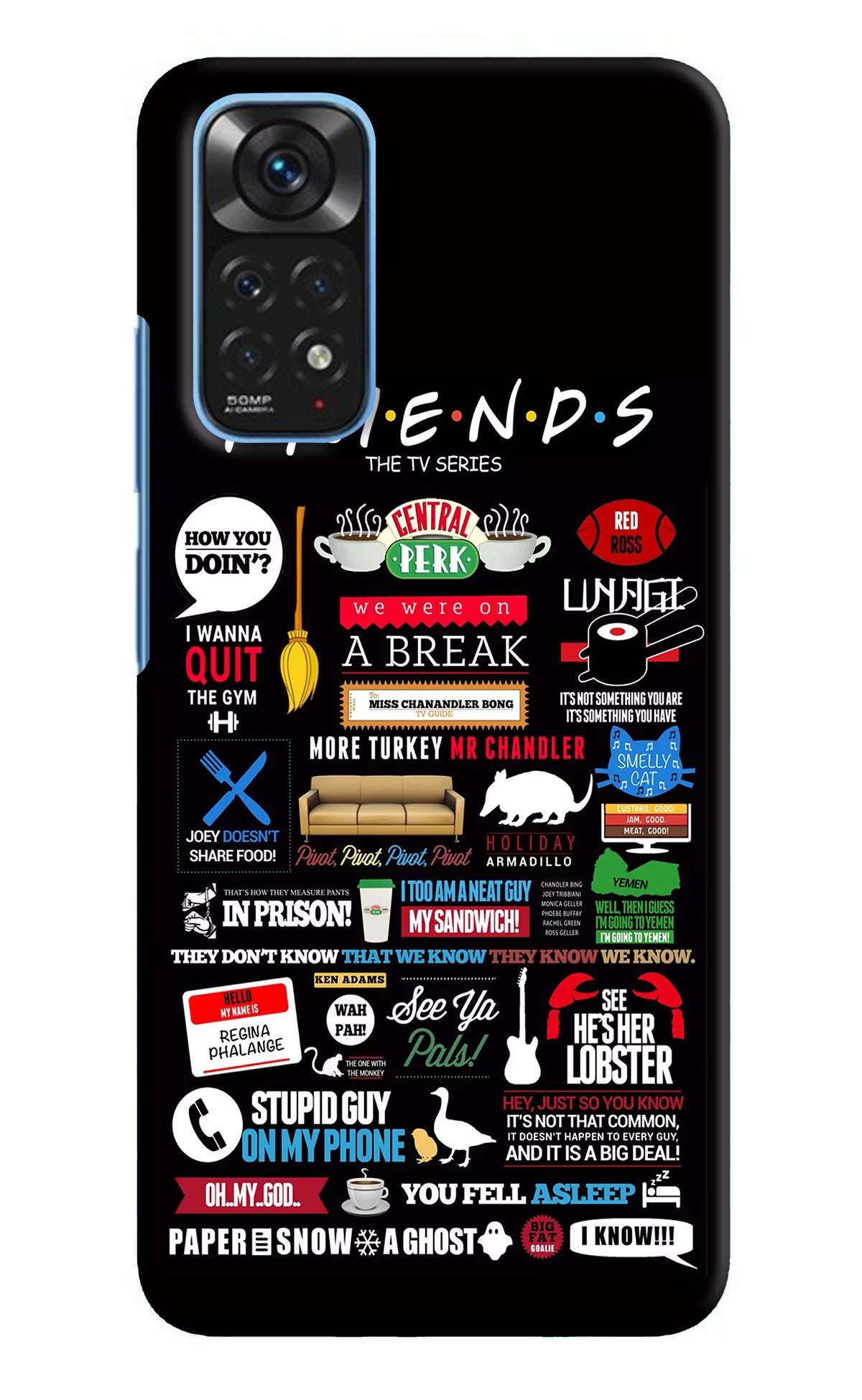 FRIENDS Redmi Note 11/11S Hard Case Back Cover by Casekaro