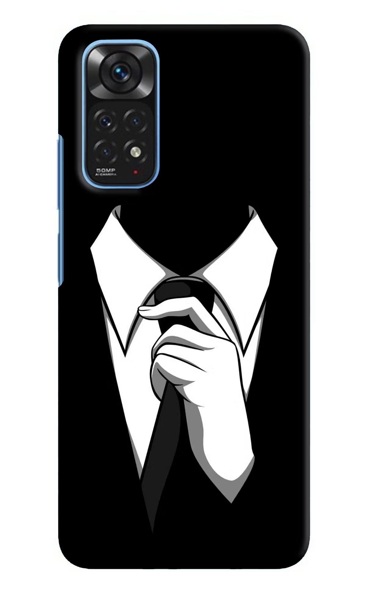 Black Tie Redmi Note 11/11S Hard Case Back Cover by Casekaro