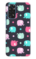 Elephants Redmi Note 11/11S Hard Case Back Cover by Casekaro