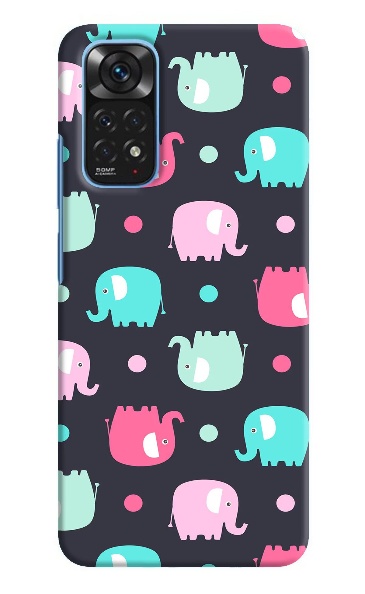Elephants Redmi Note 11/11S Hard Case Back Cover by Casekaro