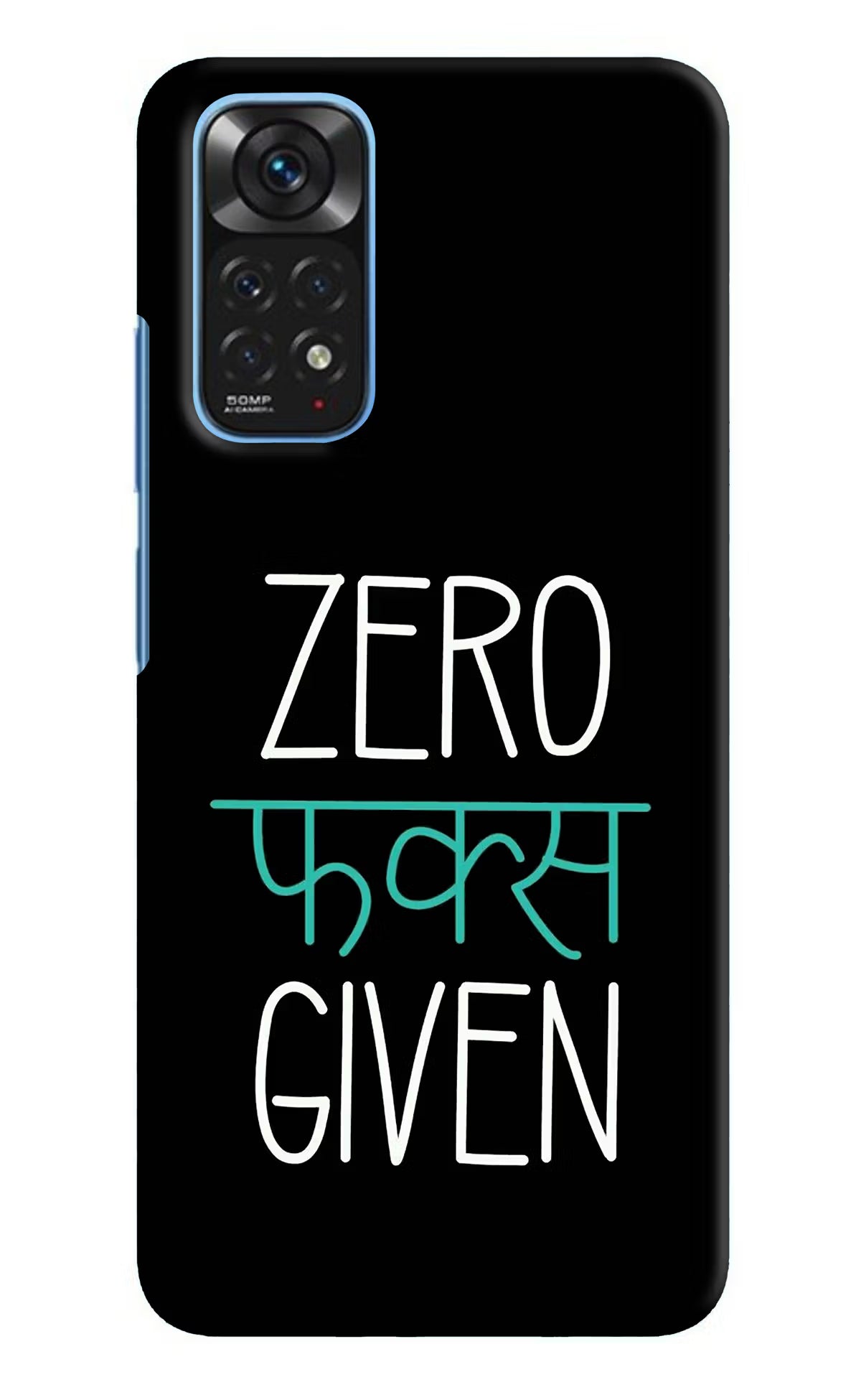 Zero Fucks Given Redmi Note 11/11S Hard Case Back Cover by Casekaro