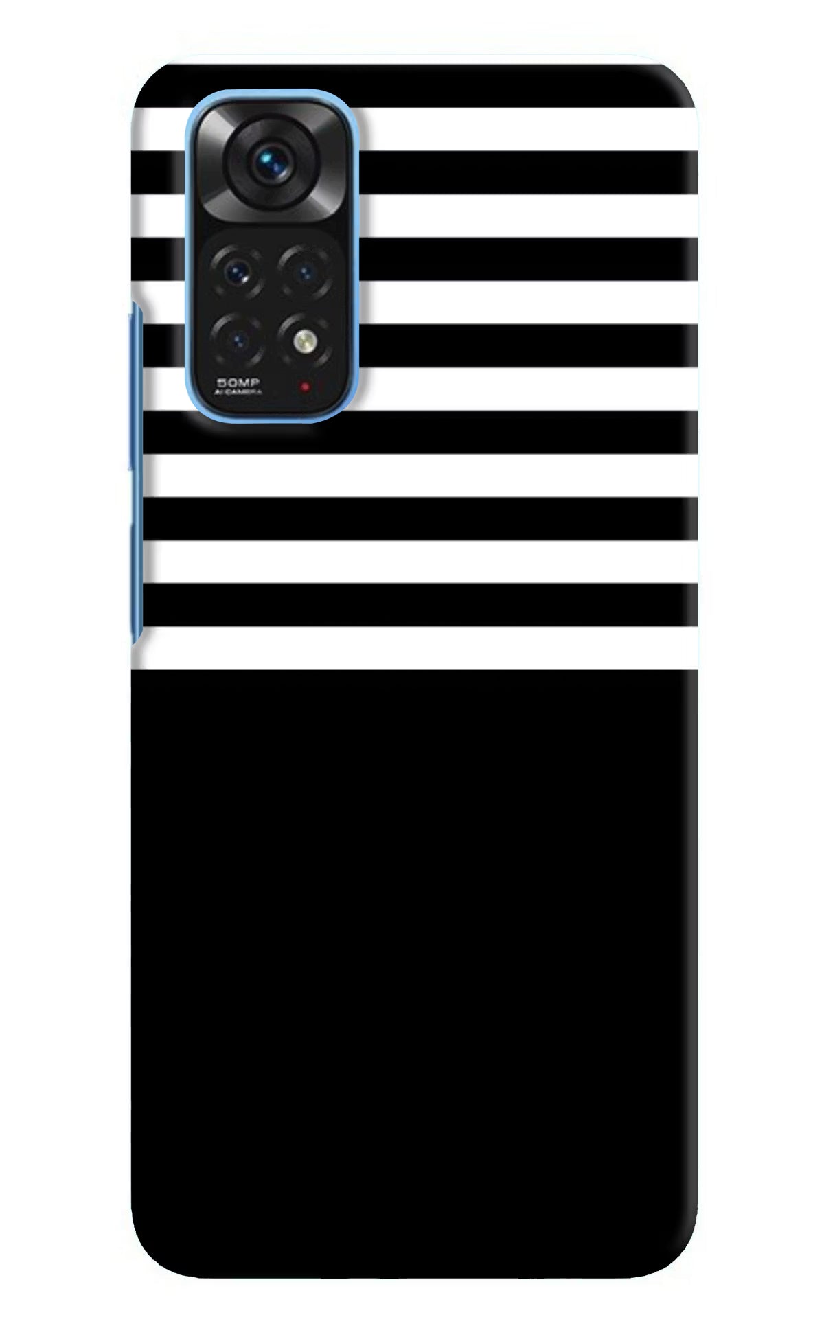 Black and White Print Redmi Note 11/11S Hard Case Back Cover by Casekaro