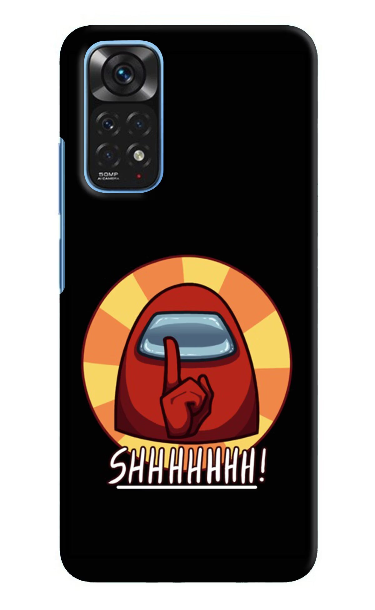 Among Us Shhh! Redmi Note 11/11S Hard Case Back Cover by Casekaro