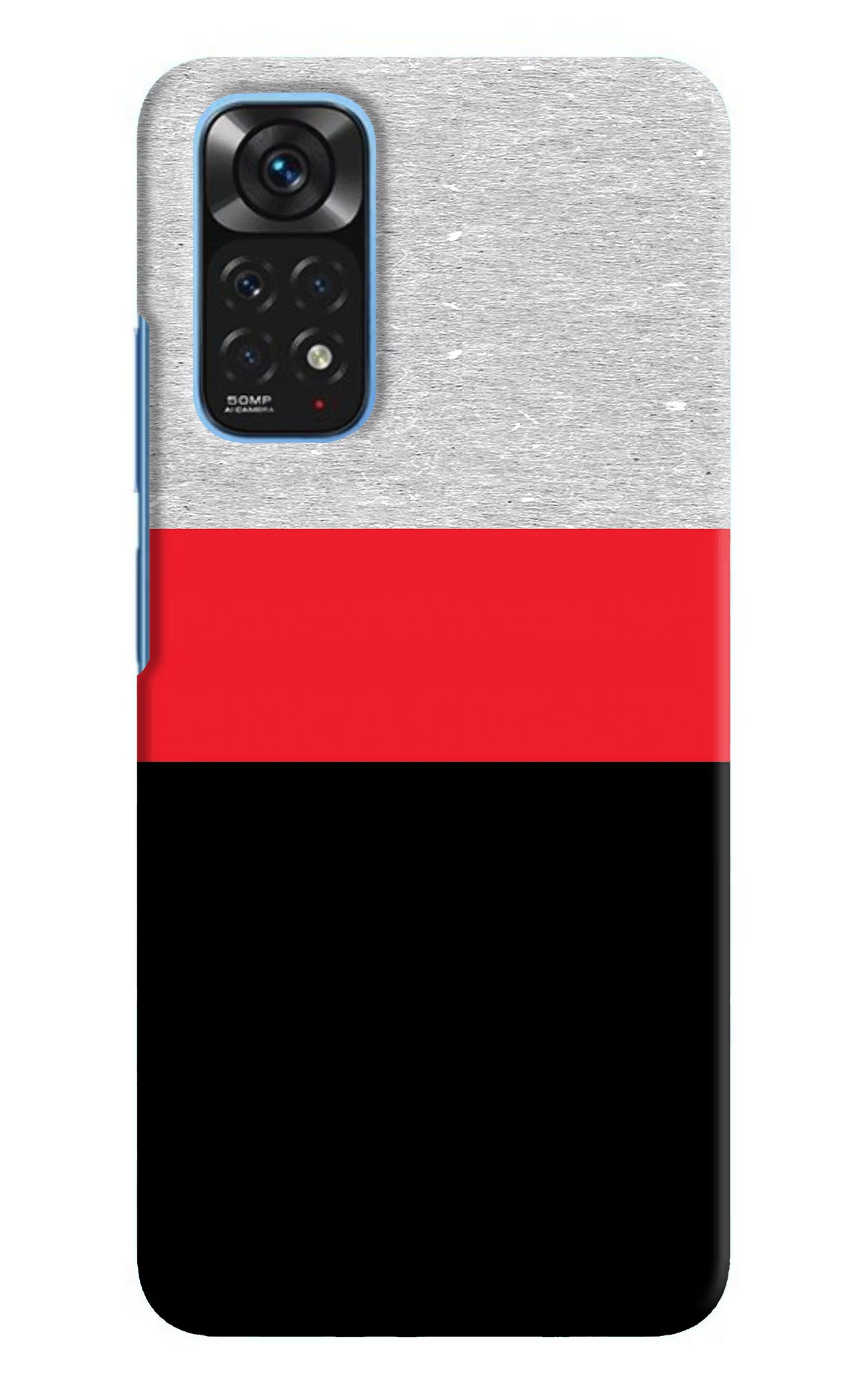 Tri Color Pattern Redmi Note 11/11S Hard Case Back Cover by Casekaro