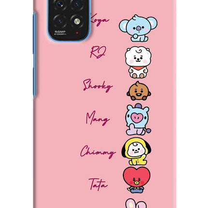 BTS names Redmi Note 11/11S Hard Case Back Cover by Casekaro