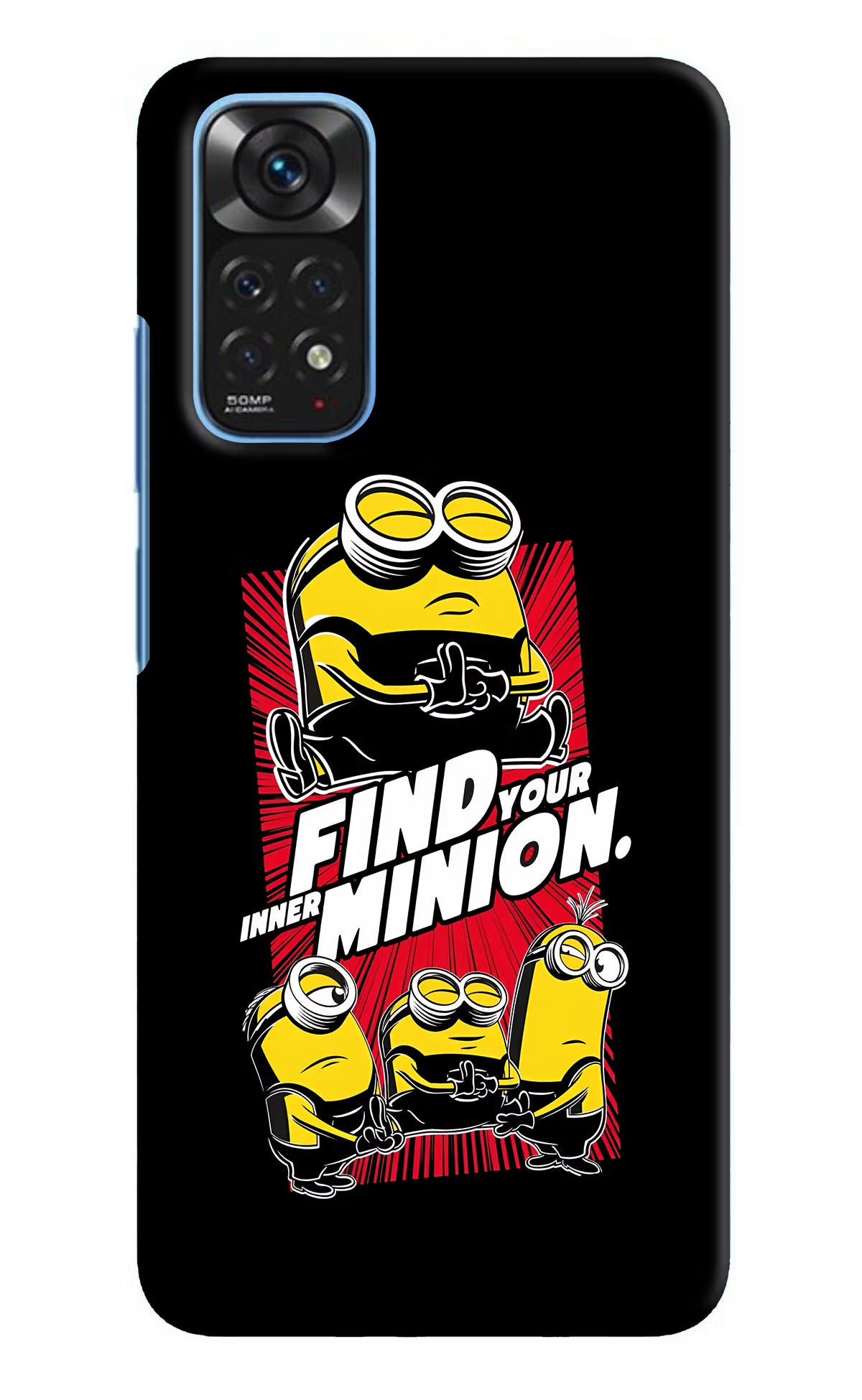 Find your inner Minion Redmi Note 11/11S Hard Case Back Cover by Casekaro