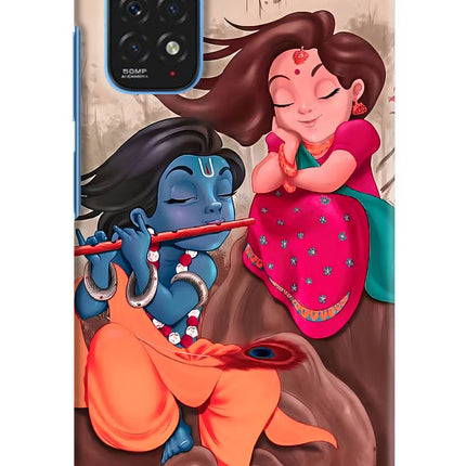 Radhe Krishna Redmi Note 11/11S Hard Case Back Cover by Casekaro