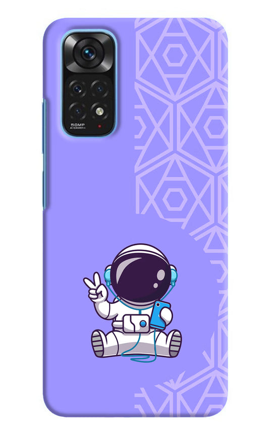 Cute Astronaut Chilling Redmi Note 11/11S Hard Case Back Cover by Casekaro