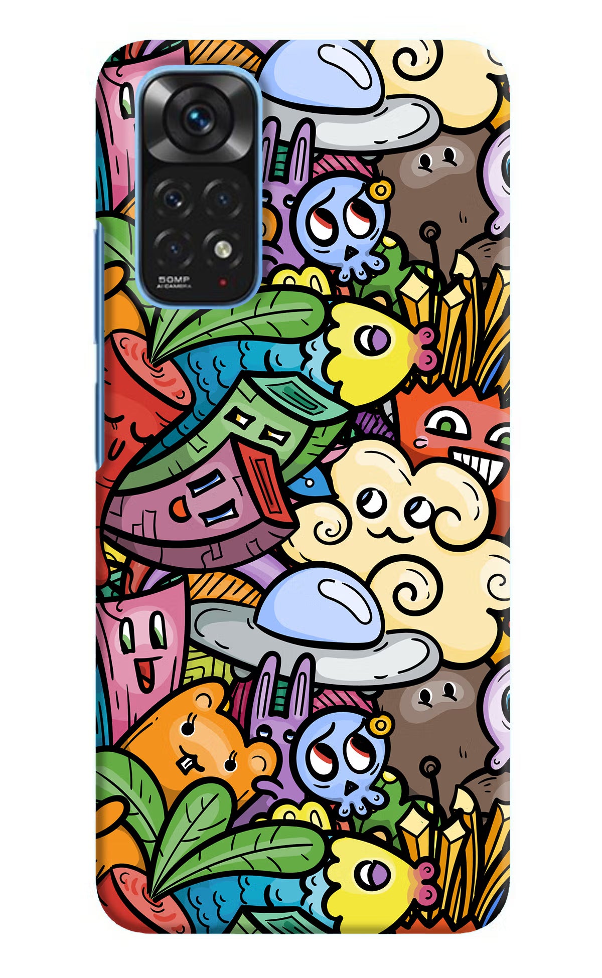 Veggie Doodle Redmi Note 11/11S Hard Case Back Cover by Casekaro
