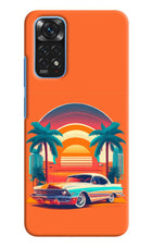 Palm Drive 80s Redmi Note 11/11S Hard Case Back Cover by Casekaro