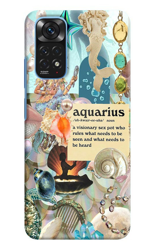 Aquarius Zodiac Redmi Note 11/11S Hard Case Back Cover by Casekaro