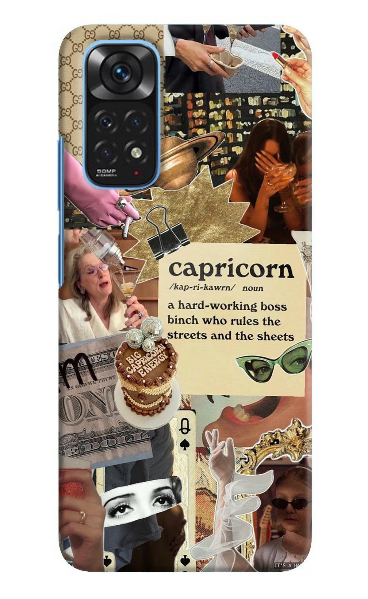 Capricorn Zodiac Redmi Note 11/11S Hard Case Back Cover by Casekaro