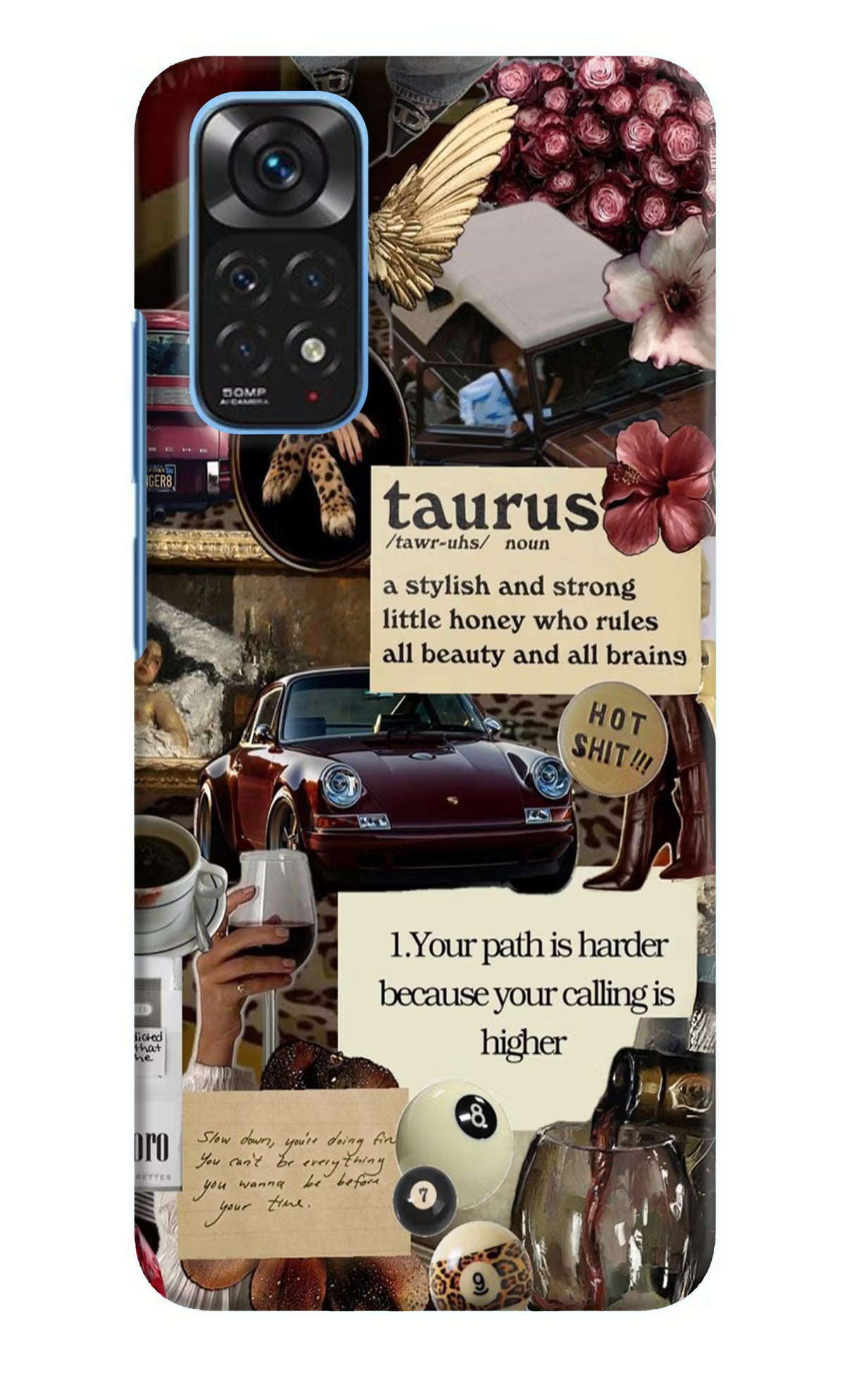 Taurus Zodiac Redmi Note 11/11S Hard Case Back Cover by Casekaro