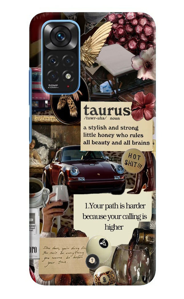 Taurus Zodiac Redmi Note 11/11S Hard Case Back Cover by Casekaro