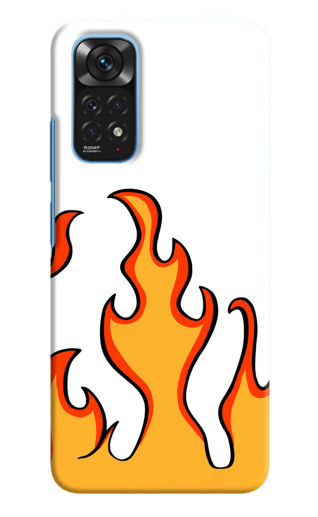 Fired Up – White Redmi Note 11/11S Hard Case Back Cover by Casekaro