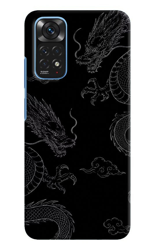 Twin Dragons Redmi Note 11/11S Hard Case Back Cover by Casekaro