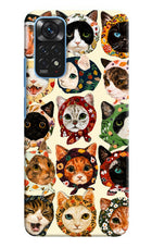Cool Cat Redmi Note 11/11S Hard Case Back Cover by Casekaro
