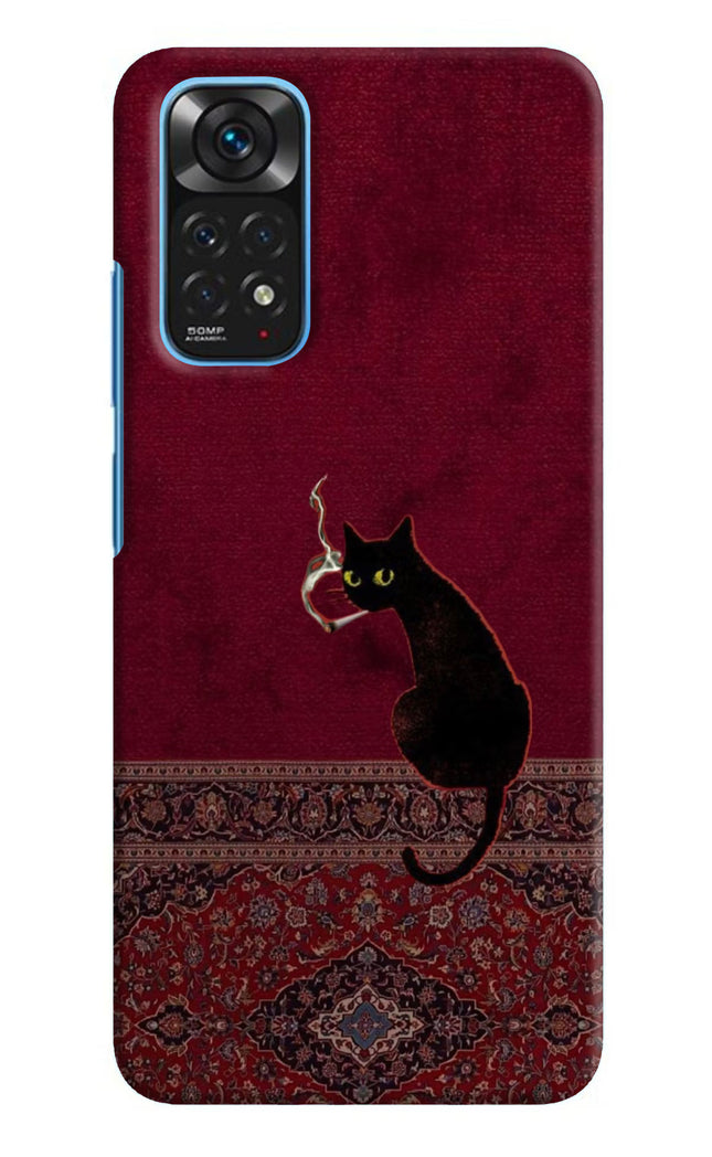 Midnight Cat Redmi Note 11/11S Hard Case Back Cover by Casekaro