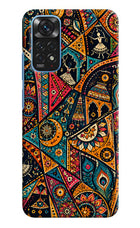 Folk Print Redmi Note 11/11S Back Cover