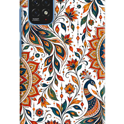 White Mayura Redmi Note 11/11S Back Cover