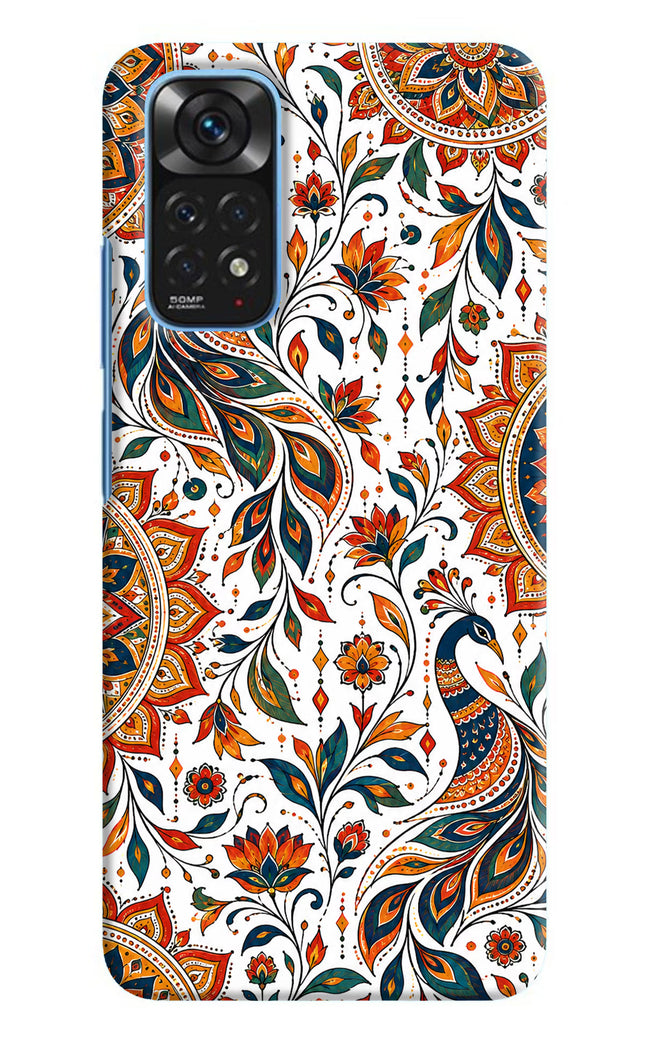White Mayura Redmi Note 11/11S Hard Case Back Cover by Casekaro