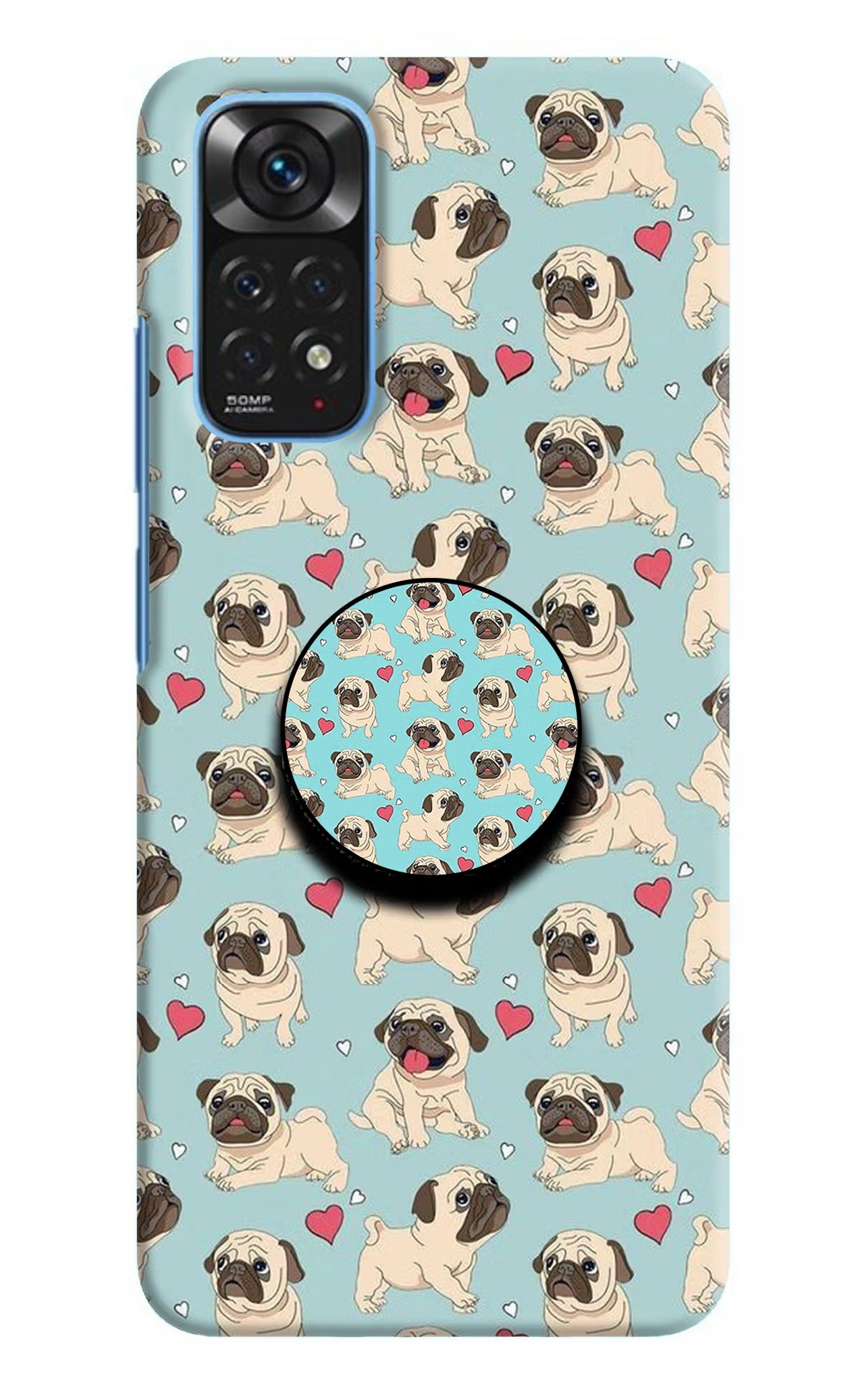 Pug Dog Redmi Note 11/11S Pop Case by Casekaro
