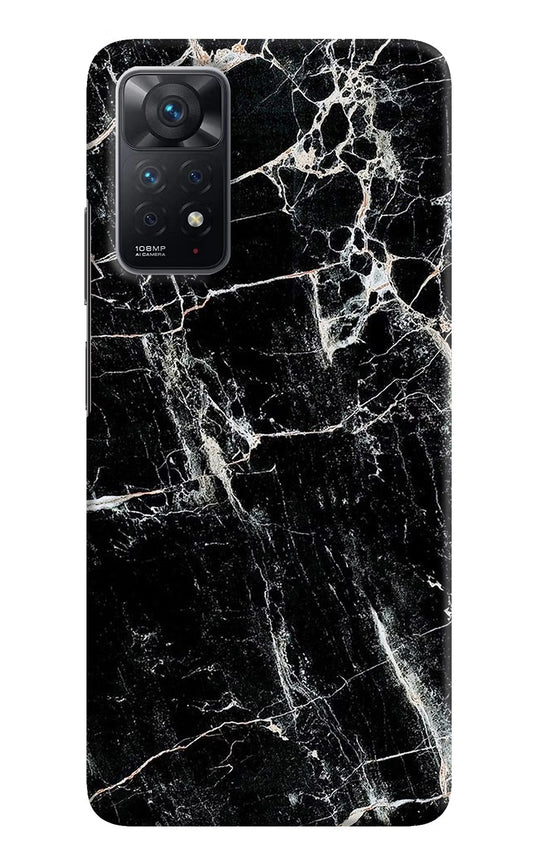 Black Marble Texture Redmi Note 11 Pro Hard Case Back Cover by Casekaro